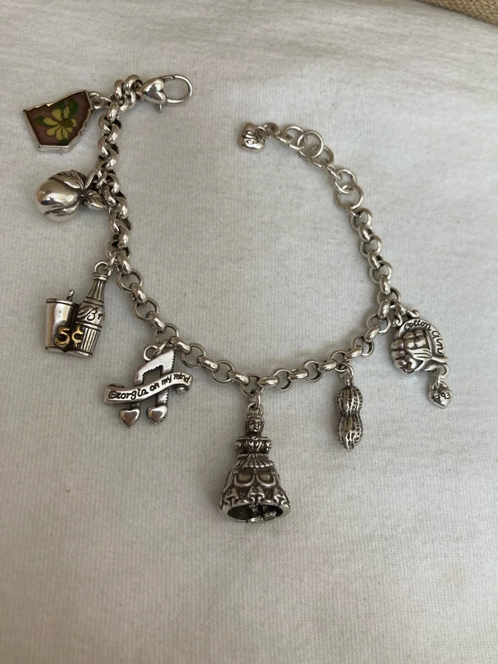 Brighton Georgia State Charms Bracelet